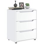 vidaXL Buffet VISNES blanc 60x40x73 cm bois d'ingénierie