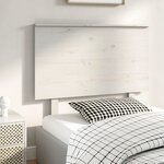vidaXL Tête de lit Blanc 94x6x82 5 cm Bois massif de pin
