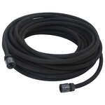 vidaXL Tuyau d'arrosage de jardin noir 0 6" 10 m caoutchouc