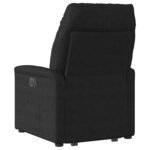 vidaXL Fauteuil inclinable noir tissu microfibre