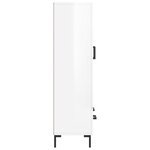 vidaXL Buffet haut blanc brillant 69 5x31x115 cm bois d'ingénierie