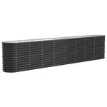 vidaXL Lit surélevé de jardin Acier enduit de poudre Anthracite
