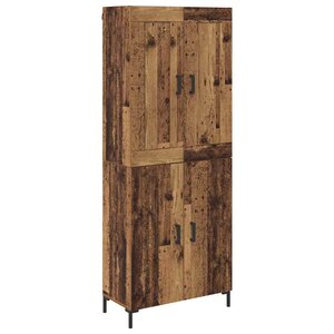 vidaXL Haut Armoire 2 Pièces Bois Ancien Bois d'ingénierie