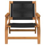 vidaXL Mobilier de jardin 2 Pièces Noir 67 x 76 x 73 cm