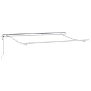 vidaXL Cadre de auvent Blanc 3.5 x 2 m Métal