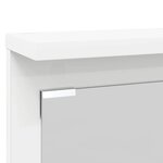 vidaXL Porte-manteau mural Blanc 84 x 10 x 80 cm Bois d'ingénierie