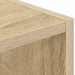 vidaXL Table de chevet 2 pc Chêne Sonoma 35 x 32 x 68 5 cm
