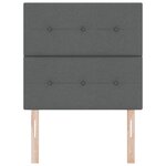Headboard LED vidaXL Gris foncé 90 cm Tissu