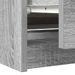 vidaXL Meuble TV sonoma gris 100x35x54 cm bois d'ingénierie