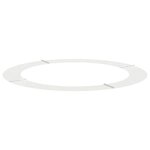 vidaXL Anneau d'arbre plat   blanc  Ø90/120 cm en acier.