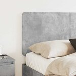 vidaXL Tête de lit Gris béton 120 cm Bois d'ingénierie