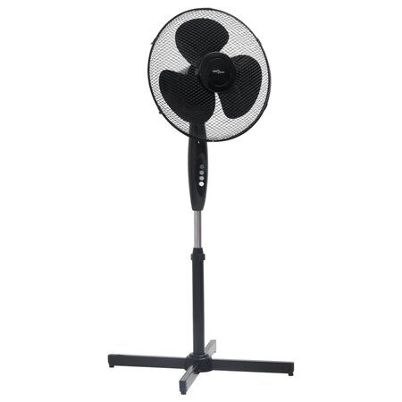 vidaXL Ventilateur sur pied Φ40 cm 120 cm Noir