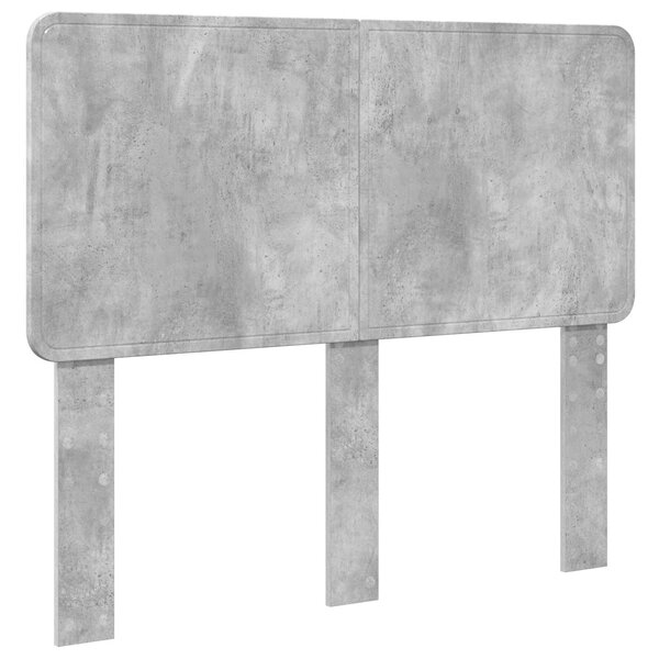 vidaXL Tête de lit Gris béton 120 cm Bois d'ingénierie