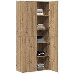 vidaXL Haut Armoire 2 Pièces Chêne artisanal 80 x 42 x 185 cm