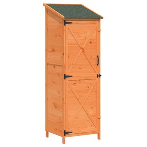 vidaXL Abri de jardin Marron 59 5 x 56 x 176 5 cm Bois de Sapin Massif