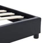 vidaXL Cadre de lit Noir Similicuir 90 x 200 cm