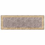 vidaXL Coureur de Tapis MARSA Gris 100 x 300 cm Polyester et PVC
