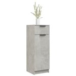vidaXL Armoire de salle de bain gris béton 32x34x90 cm