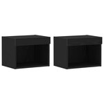 vidaXL Ensemble meuble TV 8 Pièces Chêne noir Bois d'ingénierie