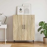 vidaXL Buffet Chêne Sonoma 66 x 34 5 x 89 5 cm Bois d'ingénierie