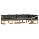 vidaXL Ensemble de canapés d'extérieur 4 pc Blanc et anthracite
