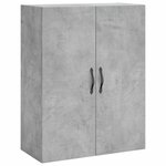 vidaXL Armoires murales 2 Pièces gris béton bois d'ingénierie