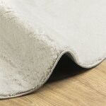vidaXL Tapis "HUARTE" crème 160x230 cm ovale