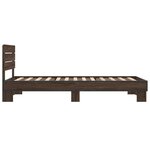 vidaXL Cadre de lit sans matelas chêne marron 90x200 cm