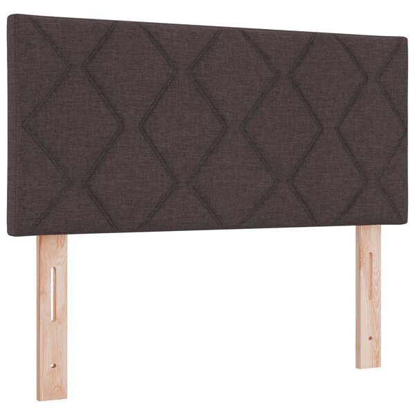 vidaXL Tête de lit LED Marron 90 cm tissu
