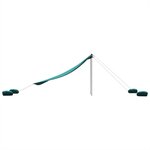 vidaXL Auvent de plage avec ancres de sable vert 304x300 cm