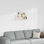 vidaXL Étagère murale flottante blanc 90x23 5x3 8 cm MDF