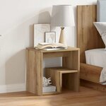 vidaXL Table de chevet chêne artisanal 40x30x40 cm bois d'ingénierie
