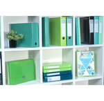 Classeur a4 2 anneaux 30mm iderama - vert foncé - x 10 - exacompta