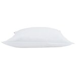 vidaXL Oreillers 2 Pièces Blanc 50 x 50 cm 130gsm 100  coton