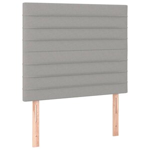 vidaXL Tête de lit Gris clair 100x5x118/128 cm Tissu