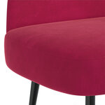 vidaXL Banc rembourré avec dossier Bordeaux 110 x 60 x 76 cm Velours