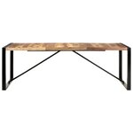 vidaXL Table à manger 220x100x75 cm bois massif