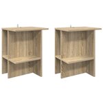 vidaXL Table basse 2 Pièces Chêne Sonoma 40 x 30 x 49 cm