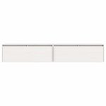 vidaXL Armoires murales 2 Pièces Blanc 100x30x35 cm Bois de pin massif