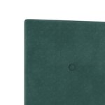 Headboard LED vidaXL Vert Foncé 90 cm Velours