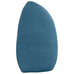 vidaXL Coussin de Dos Bleu 160 x 24 x 50 cm Velours