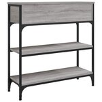 vidaXL Table console sonoma gris 72 5x25x75 cm bois d'ingénierie