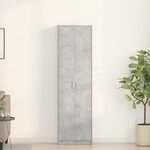 vidaXL Armoire Gris Béton 55x25x189 cm en Bois Ingénierie