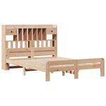vidaXL Lit bibliothèque sans matelas 150x200 cm bois massif de pin