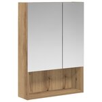 vidaXL Armoire Miroir de Salle de Bain Chêne artisan 50 x 14 5 x 70 cm