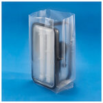 Sachet plastique à soufflets transparent 50 microns raja 60x100x40 cm