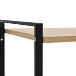 vidaXL Bibliothèque 2 niveaux noir chêne 52x28x59 cm bois d'ingénierie