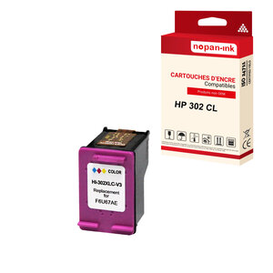 Nopan-ink - x1 cartouche hp 302 cl xl 302 clxl compatible