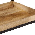 vidaXL Chariot de cuisine 60x40x80 cm bois de manguier brut massif