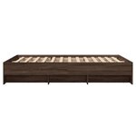 vidaXL Cadre de lit sans matelas chêne marron 120x190 cm